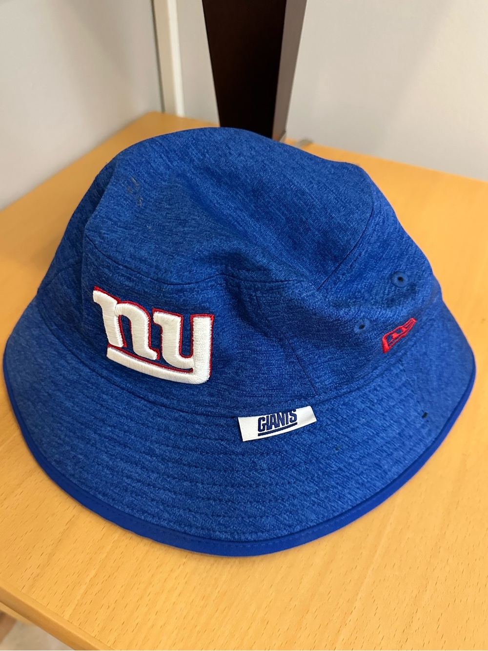 New Era Royal Blue Bucket Hat with NY Giants Patch